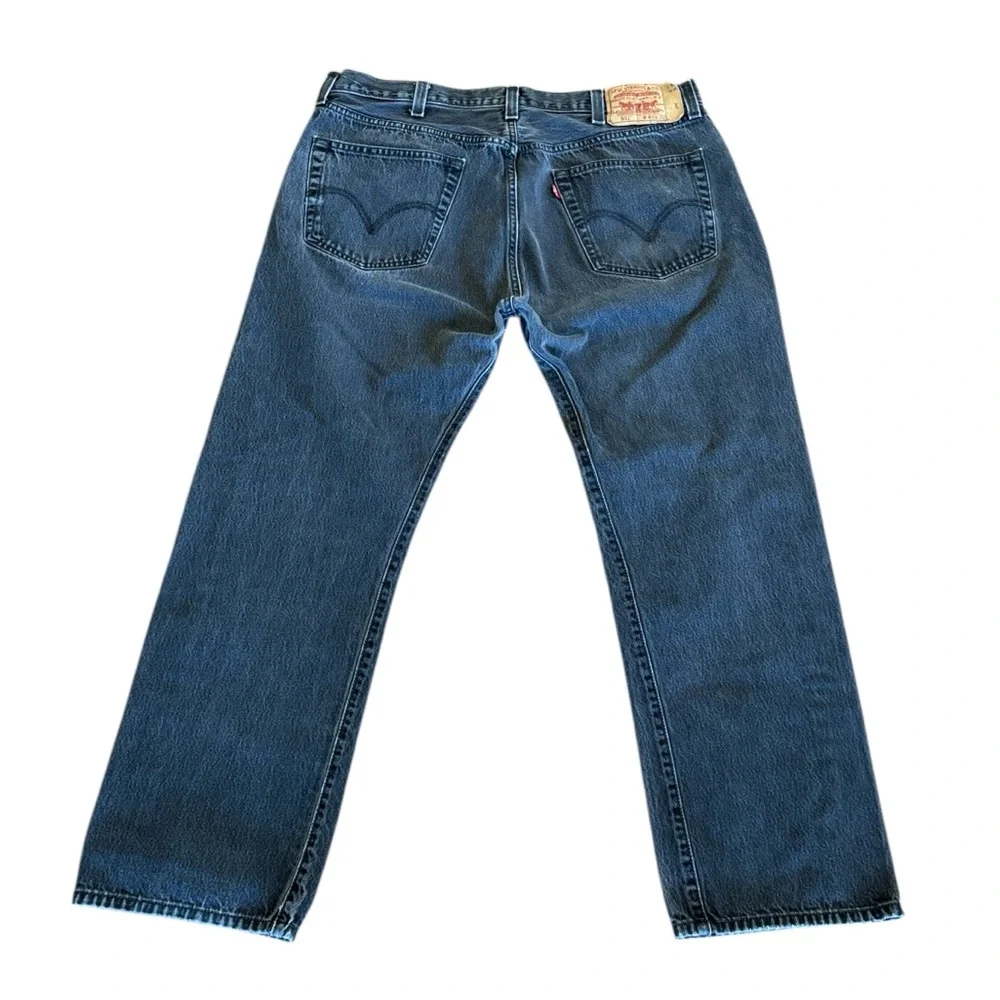 Levi's 501 Men’s Black Jeans‎ Buttonfly Straight Leg 40 x 32